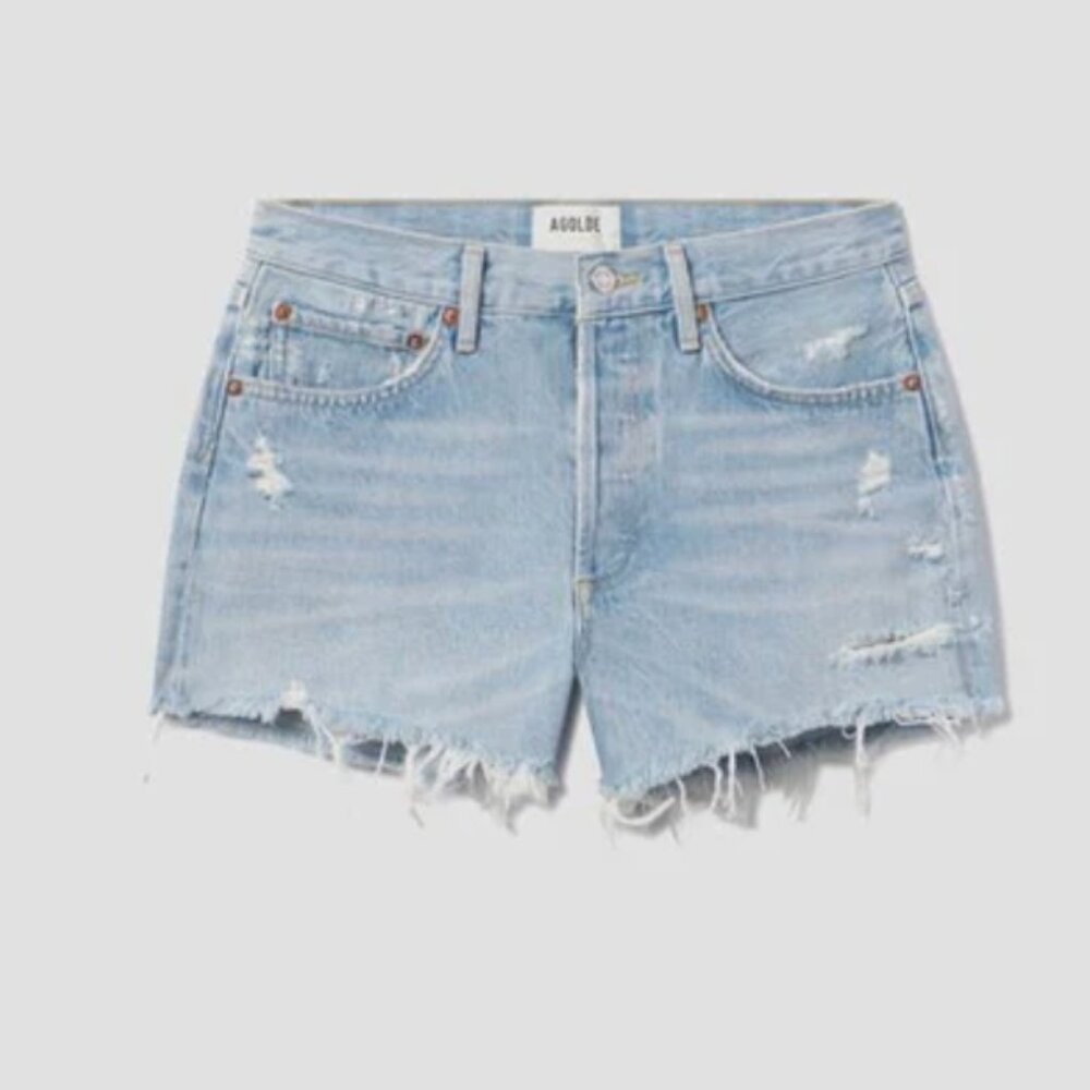 Agolde Parker Cut Off Shorts in Swapmeet